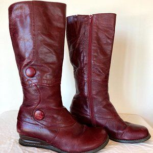 Miz Mooz Ruby Red Size 7 women's Blossom Boots